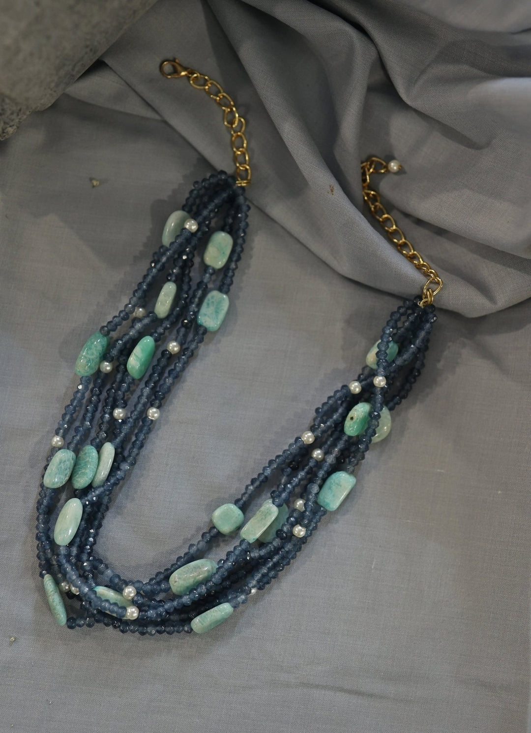 Do Taara Blue Choker NecklaceFabilicious Fashion