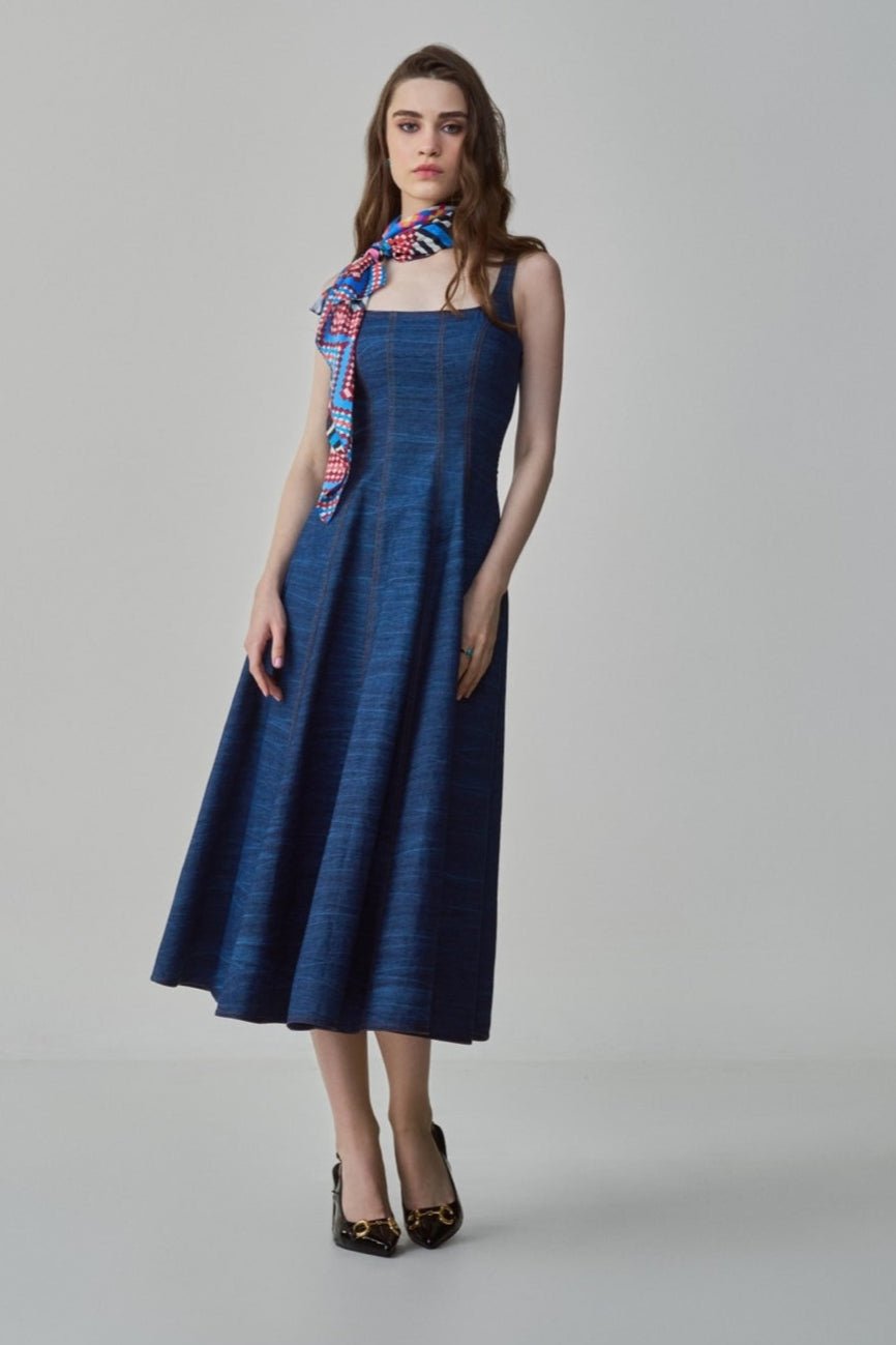 Blue Denim Dress Saaksha & Kinni - Fabilicious Fashion