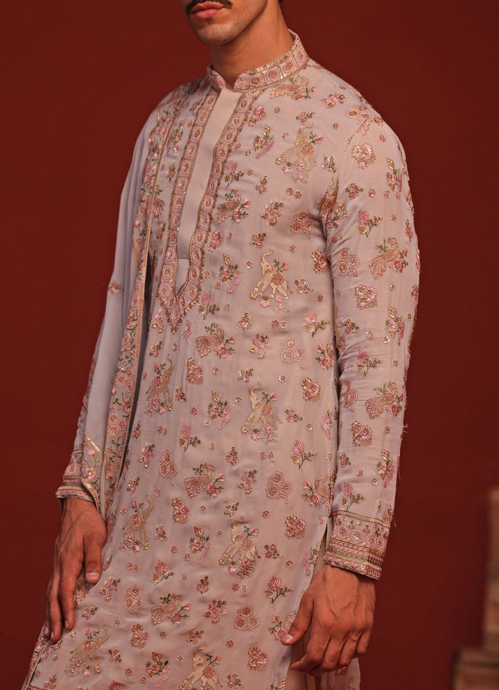 Blue Embroidered Kurta Patiala Pant Set Kalpraag - Fabilicious Fashion