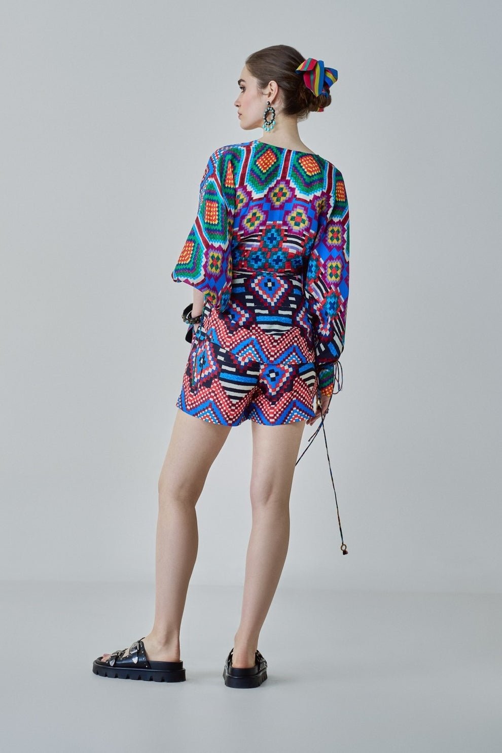 Blue Ikat Print Co Ord Set Saaksha & Kinni - Fabilicious Fashion
