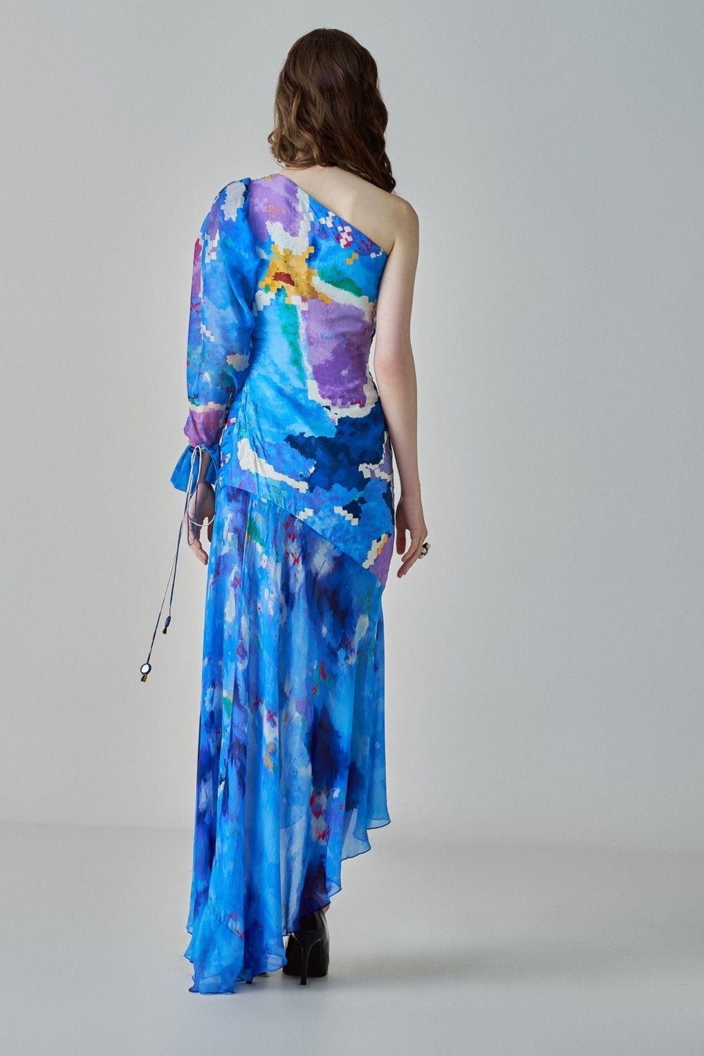 Blue Ikat Print Dress Saaksha & Kinni - Fabilicious Fashion
