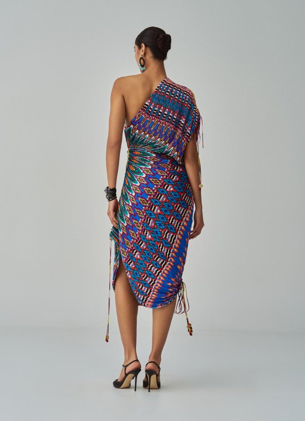 Blue Ikat Print Dress Saaksha & Kinni - Fabilicious Fashion