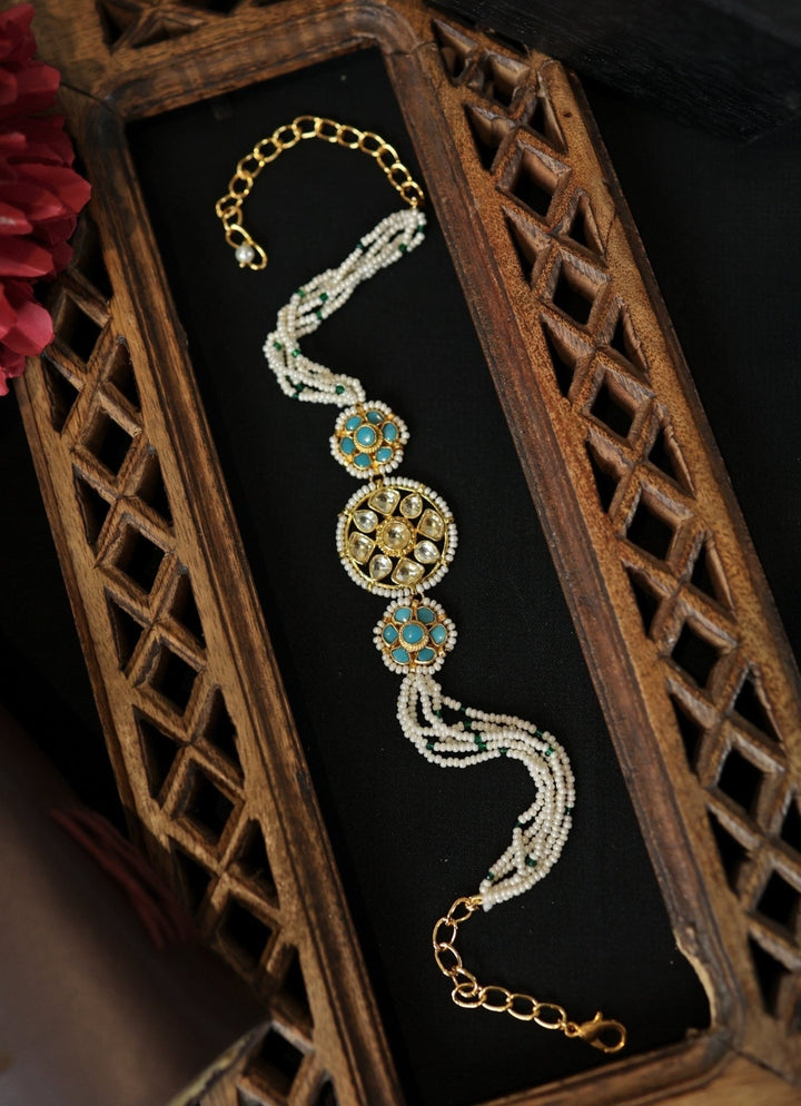 Do Taara Blue Kundan Choker NecklaceFabilicious Fashion