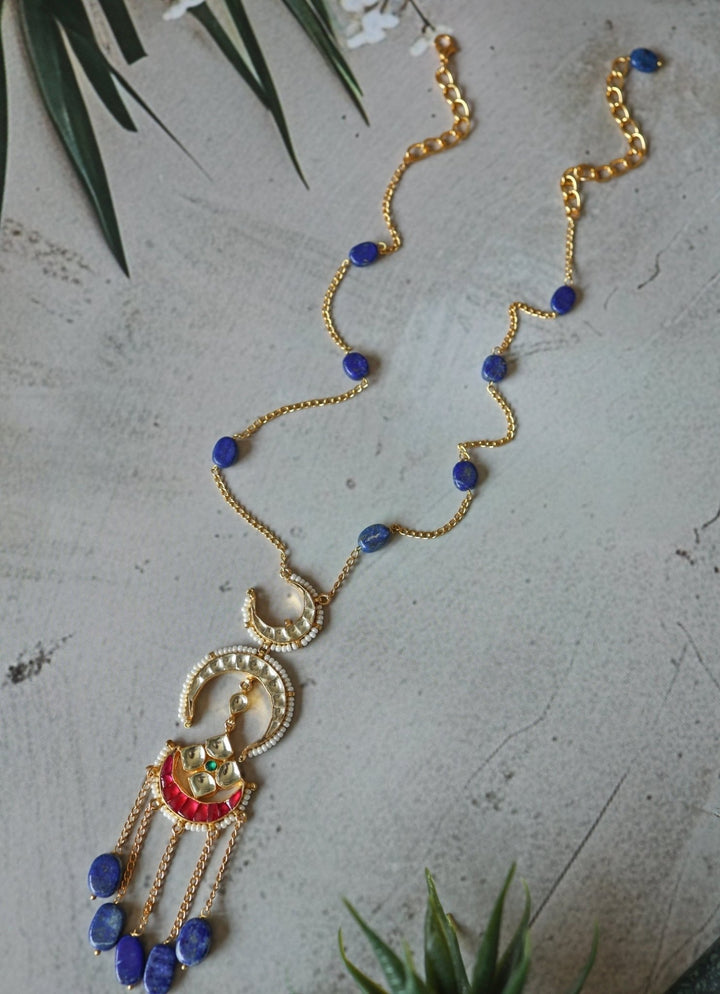 Do Taara Blue Kundan NecklaceFabilicious Fashion