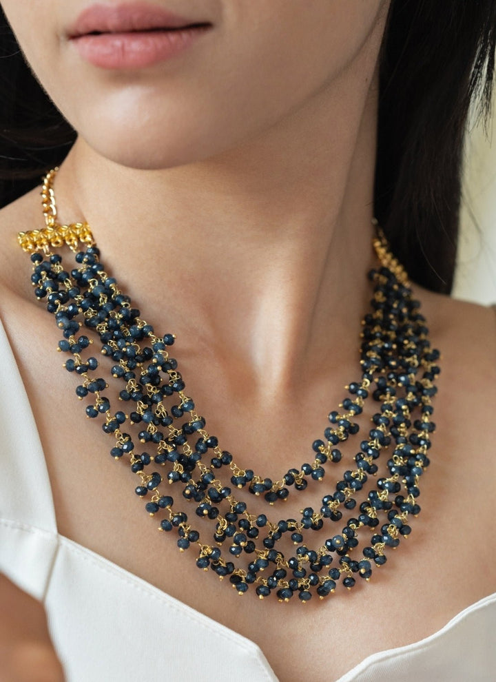 Do Taara Blue Layered NecklaceFabilicious Fashion