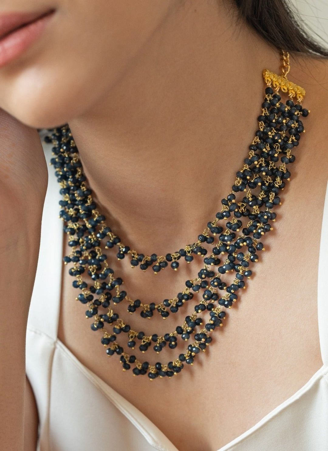 Do Taara Blue Layered NecklaceFabilicious Fashion