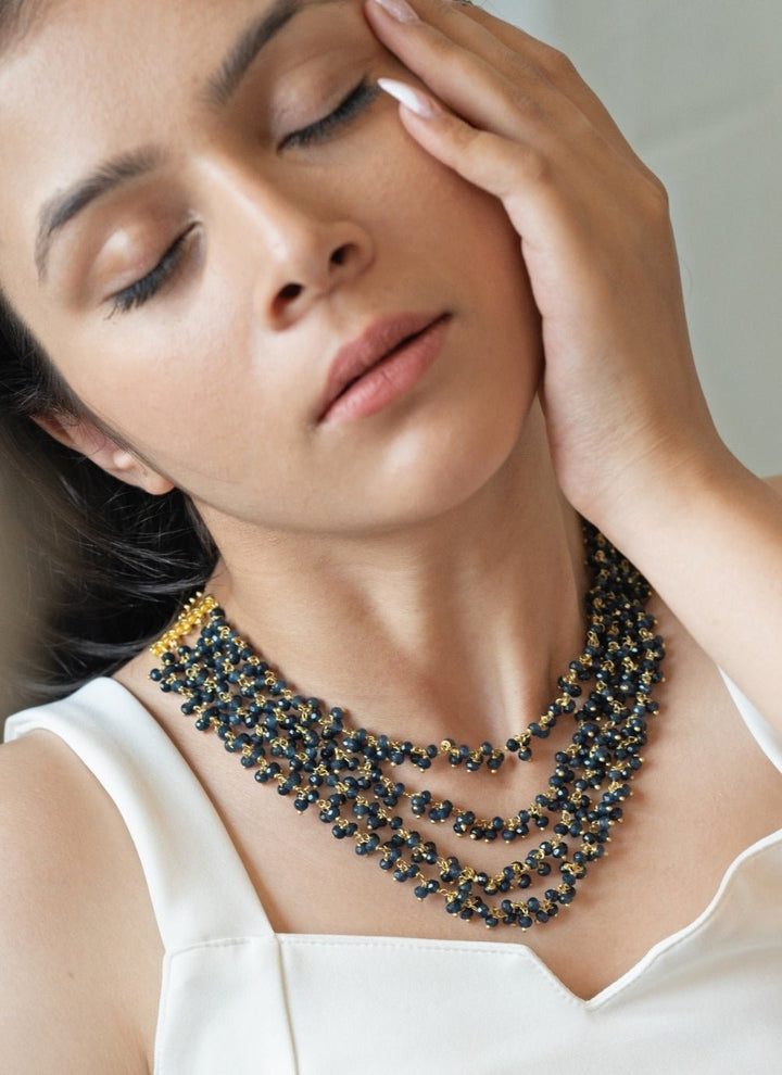 Do Taara Blue Layered NecklaceFabilicious Fashion