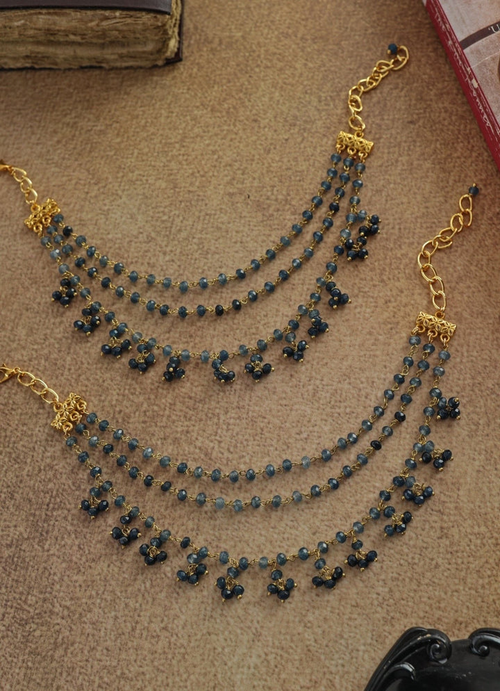 Do Taara Blue Onyx AnkletsFabilicious Fashion