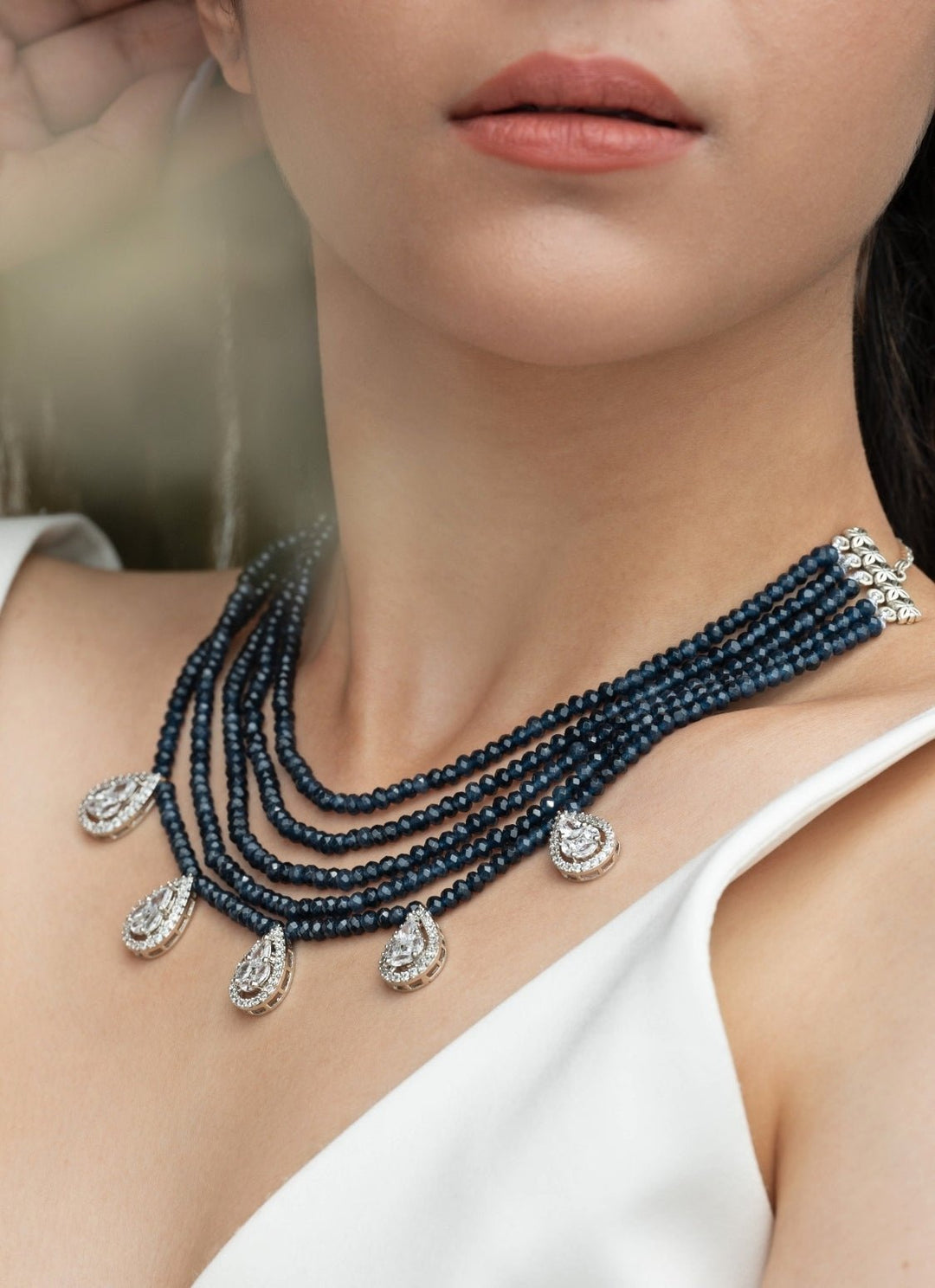 Do Taara Blue Onyx Victorian NecklaceFabilicious Fashion
