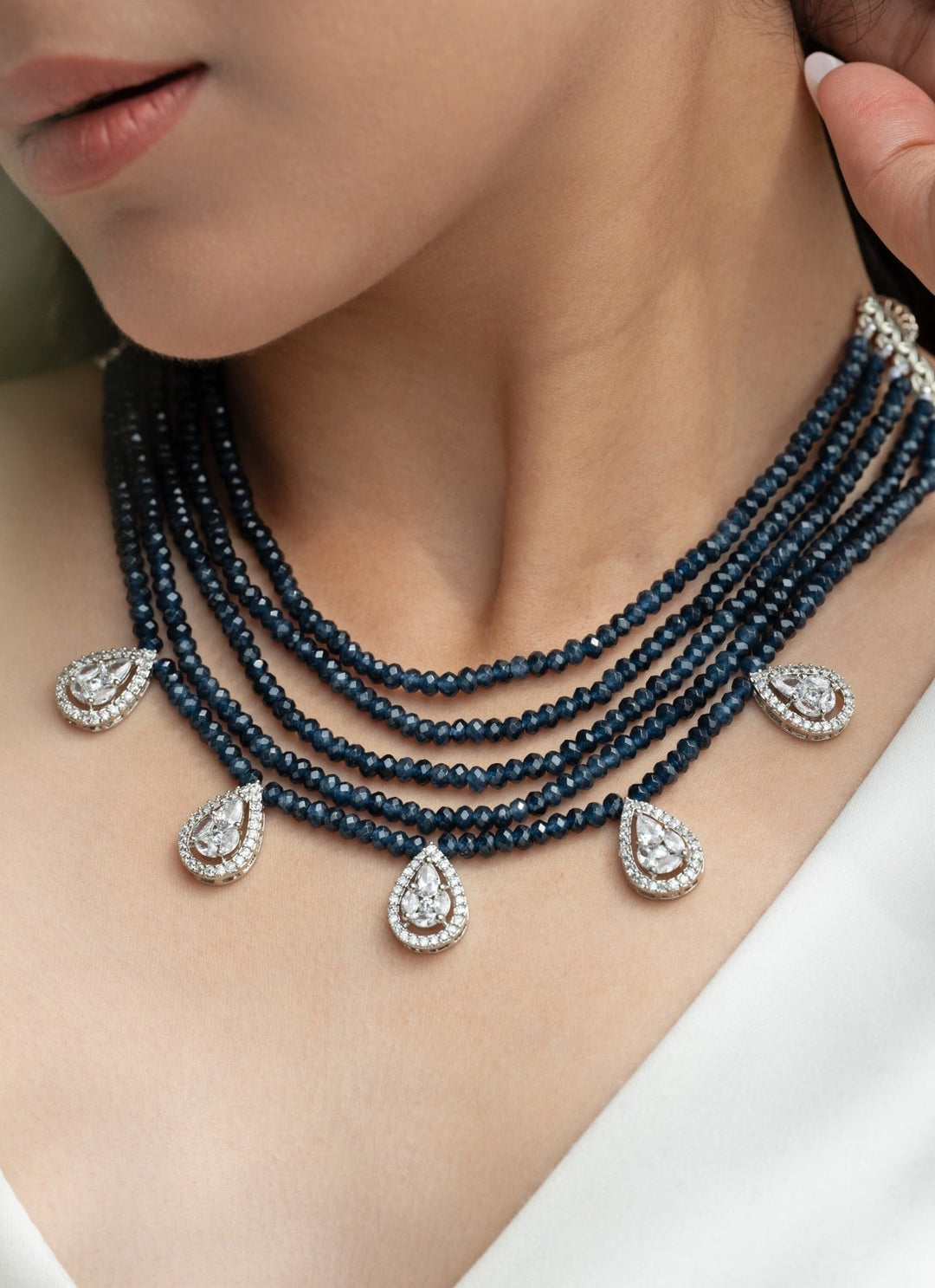 Do Taara Blue Onyx Victorian NecklaceFabilicious Fashion