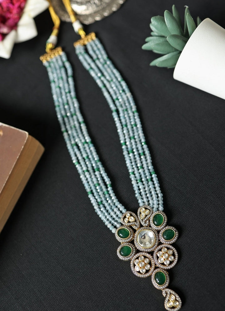 Do Taara Blue Polki NecklaceFabilicious Fashion