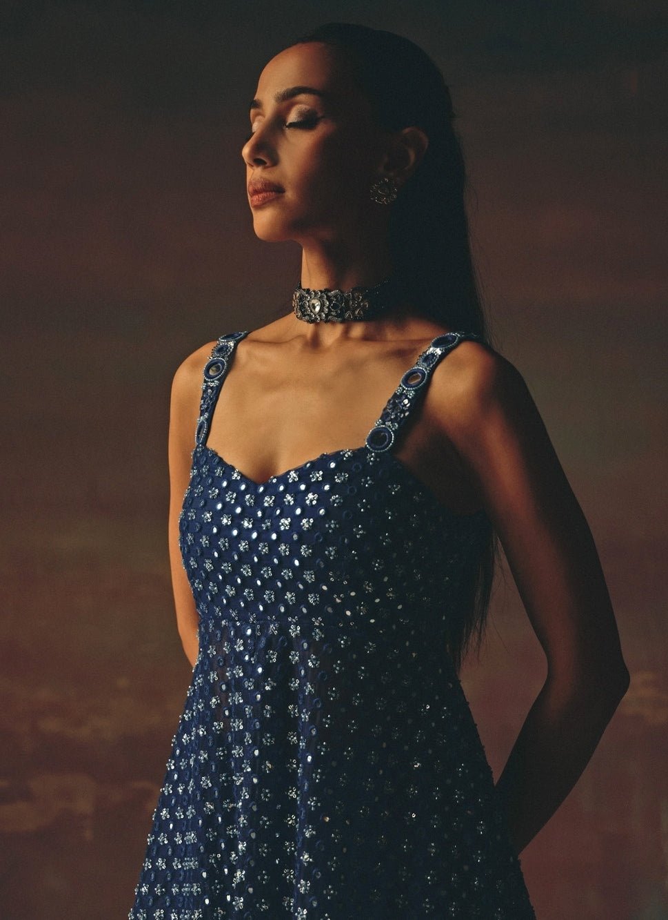 Twenty Nine Blue Soft Net Peplum Kurta ShararaFabilicious Fashion