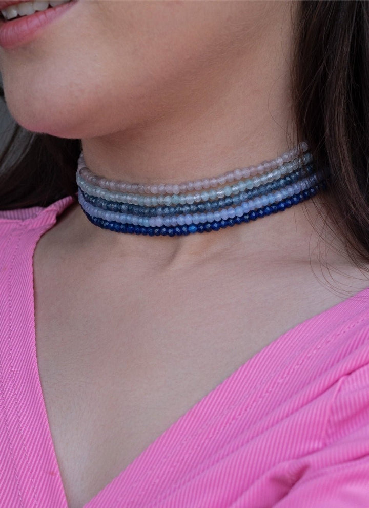 Do Taara Blue Stone NecklaceFabilicious Fashion