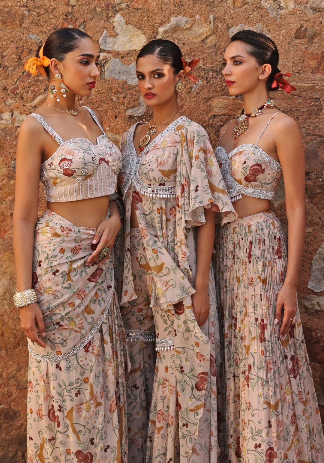 Blush Pink Printed Gharara Set Seema Thukral - Fabilicious Fashion