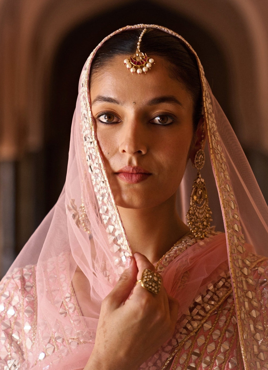 Angad Singh Blush Pink Raw Silk Lehenga SetFabilicious Fashion