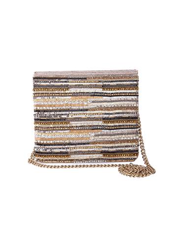 Bonita Gold Clutch The Purple Sack - Fabilicious Fashion