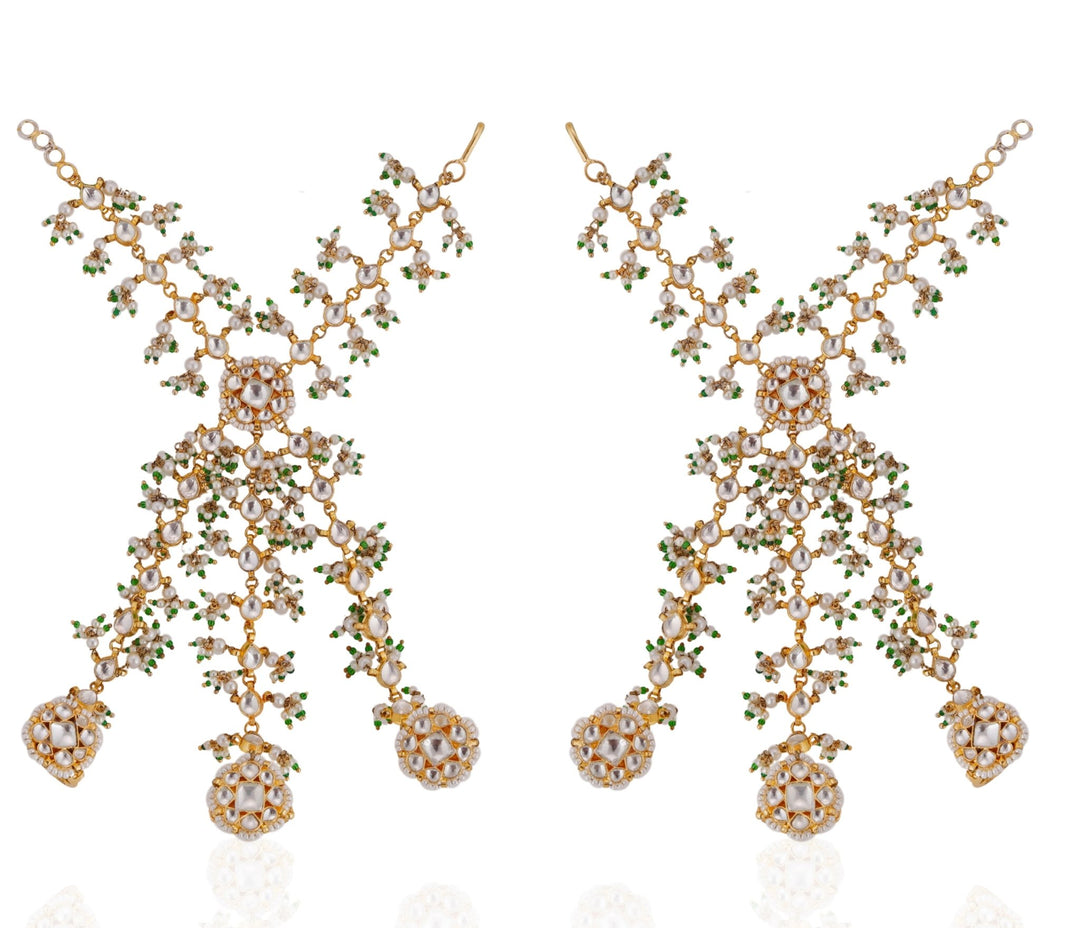 Bridal Three Layered Hathphool Riana by Shikha Jindal - Fabilicious Fashion