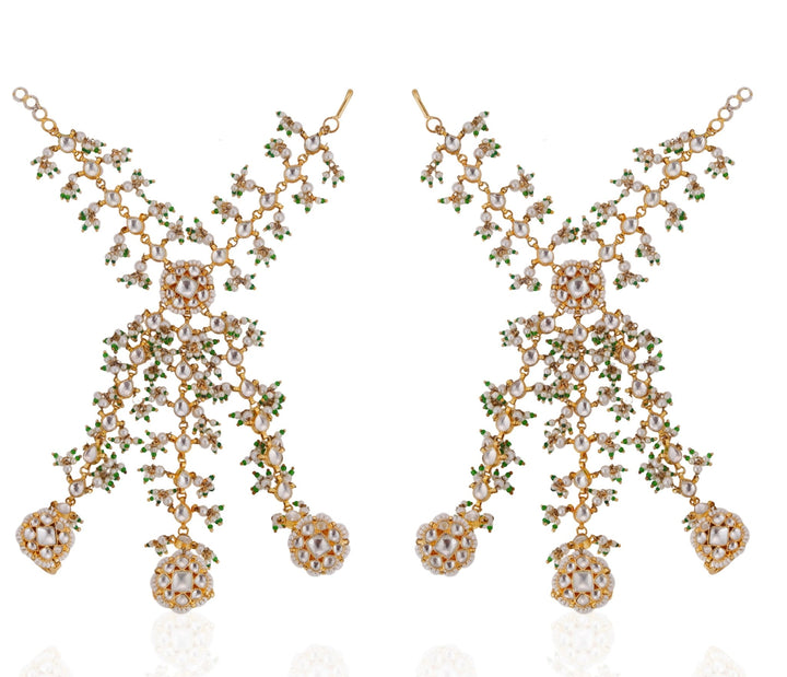 Bridal Three Layered Hathphool Riana by Shikha Jindal - Fabilicious Fashion