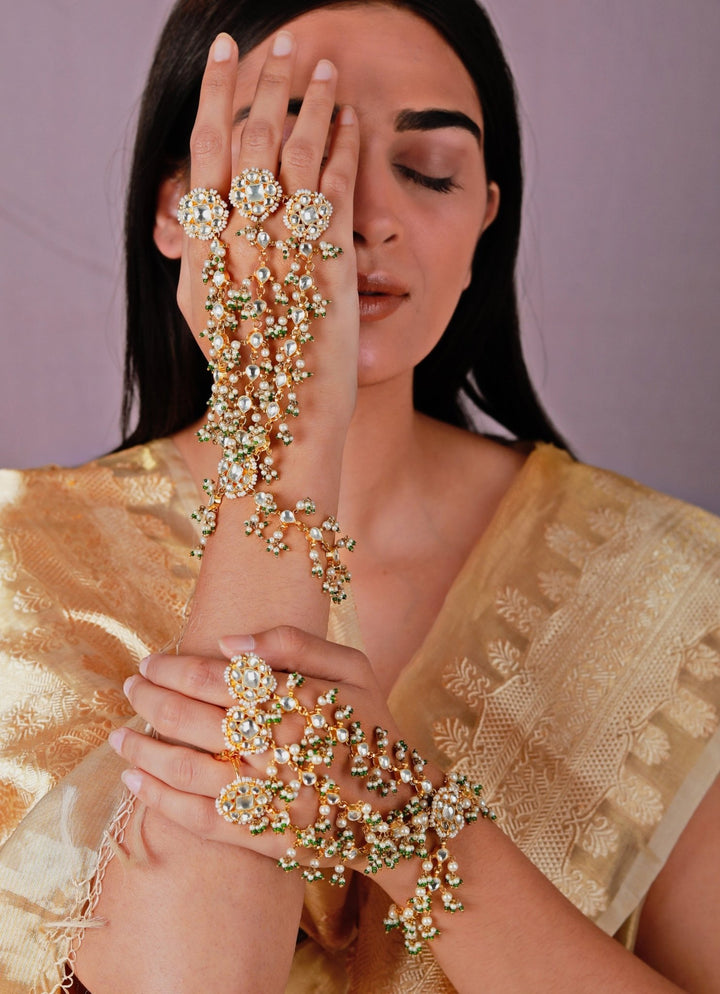 Bridal Three Layered Hathphool Riana by Shikha Jindal - Fabilicious Fashion