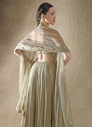 Champagne Gold Anarkali Gown