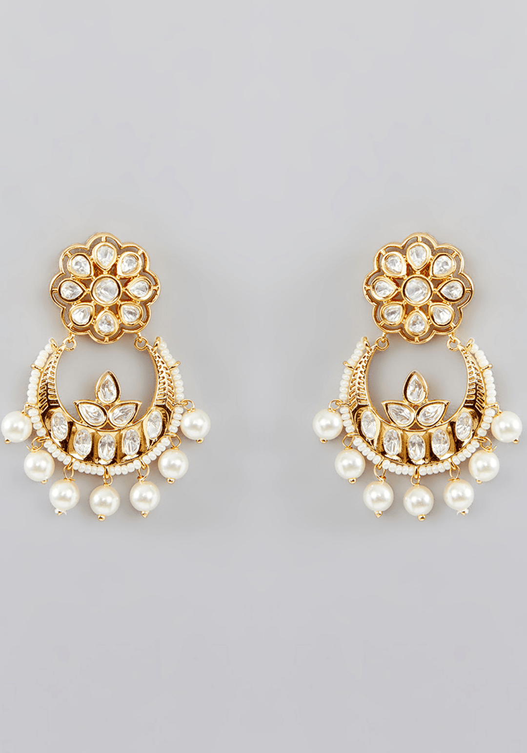 Chandbali Necklace Set Zevar by Geeta - Fabilicious Fashion