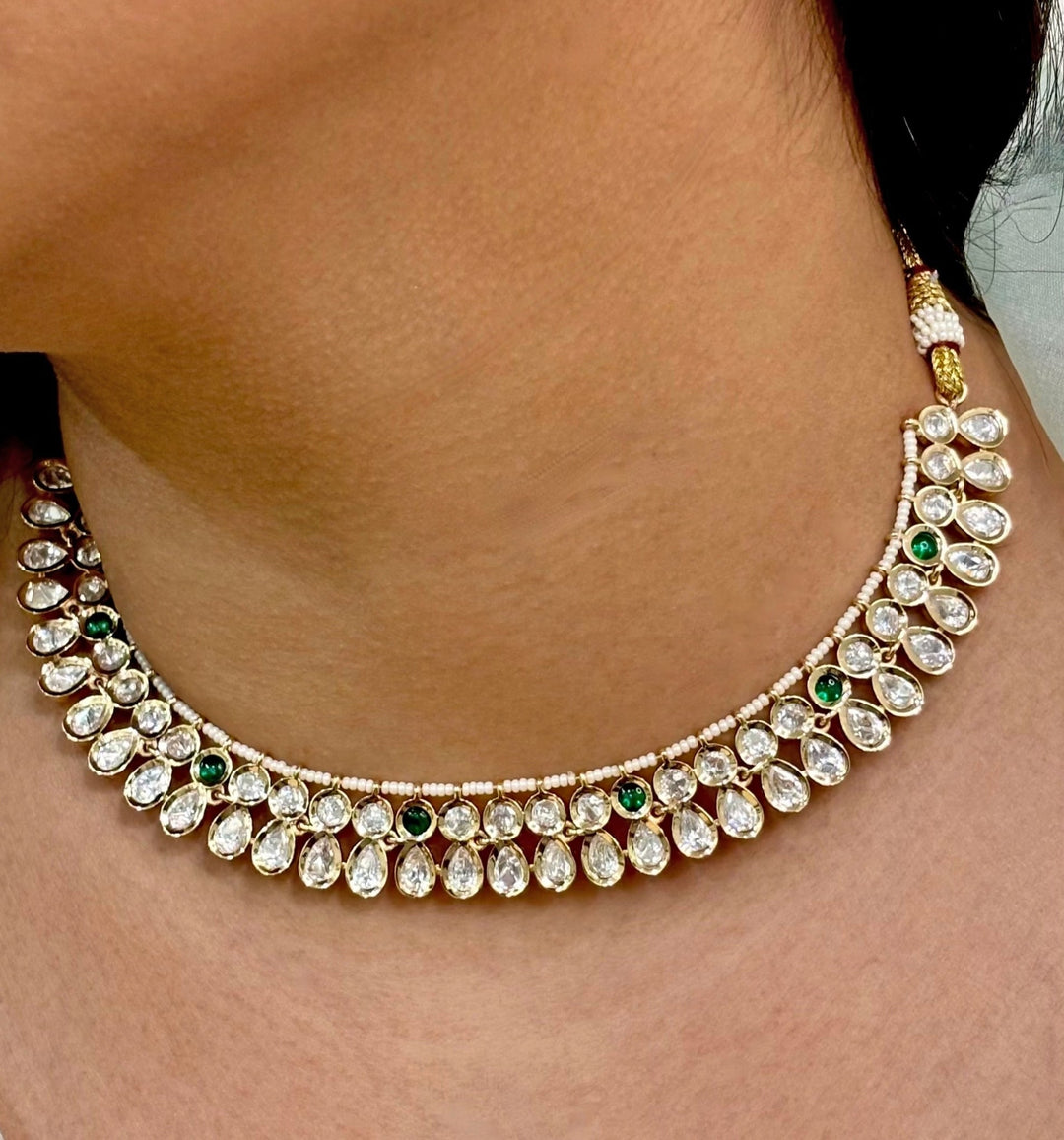 Naymee Classic Green Kundan Choker SetFabilicious Fashion