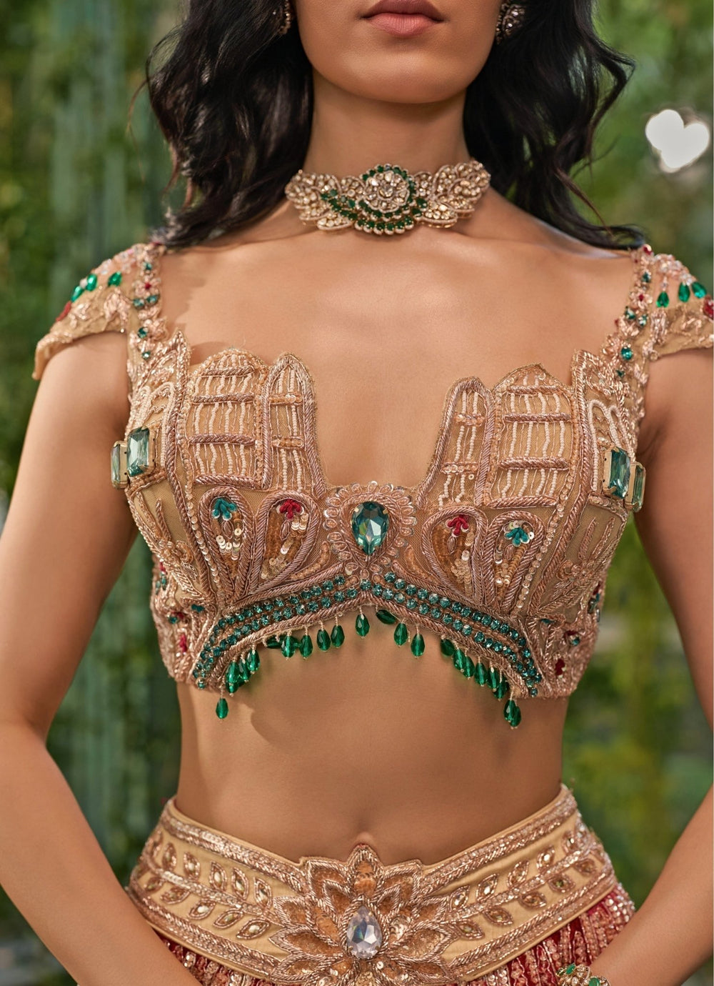 Jigar and Nikita Cream Silk Bridal Lehenga SetFabilicious Fashion