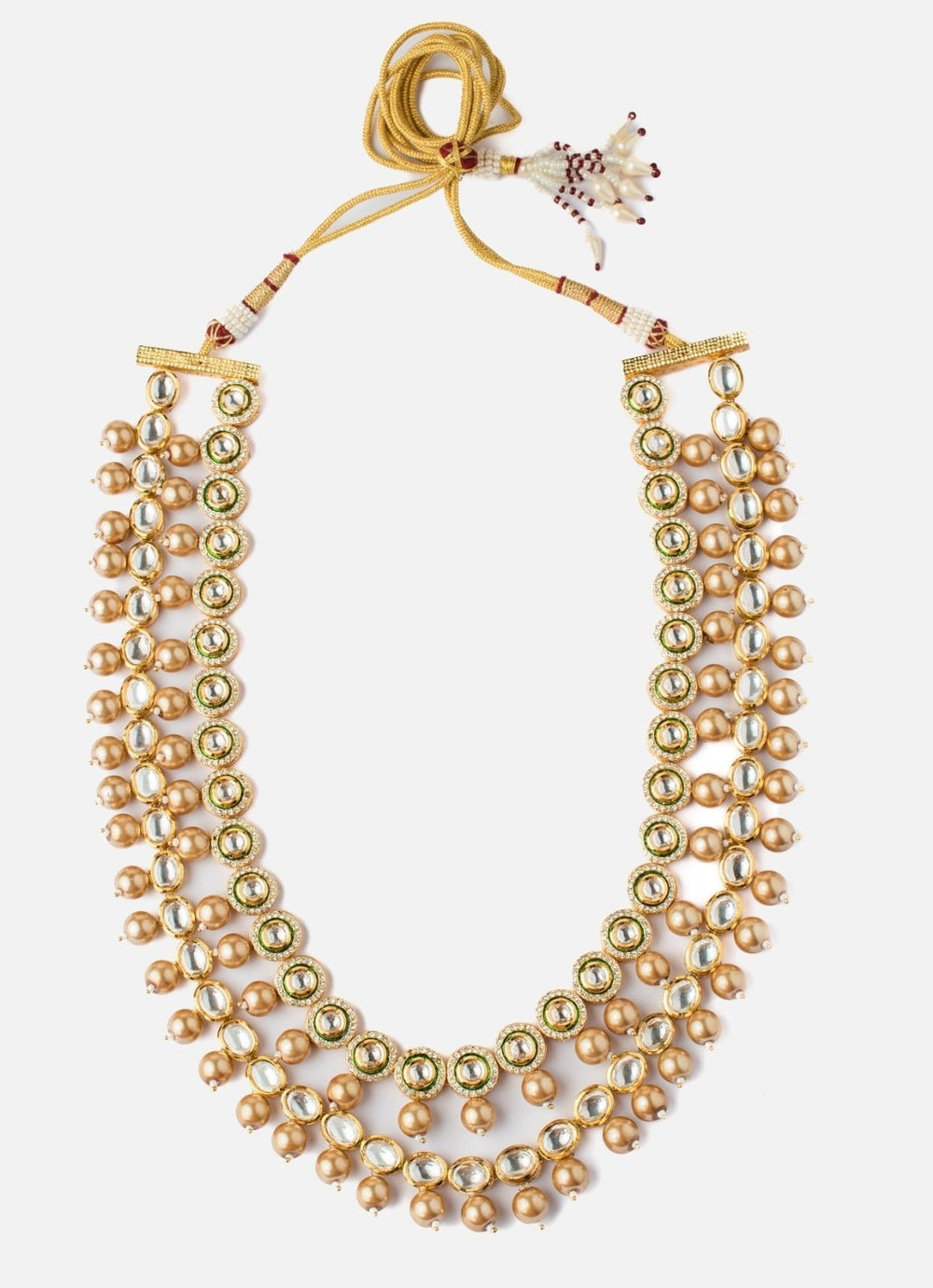 Vivinia By Vidhi Mehra Double Layer Pearl Kundan MalaFabilicious Fashion