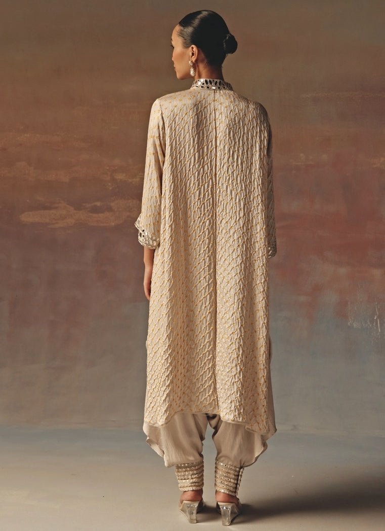 Twenty Nine Dusty Pink Bandhani Kurta DhotiFabilicious Fashion