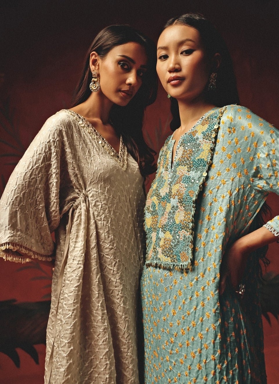 Twenty Nine Dusty Pink Bandhani Kurta PalazzoFabilicious Fashion