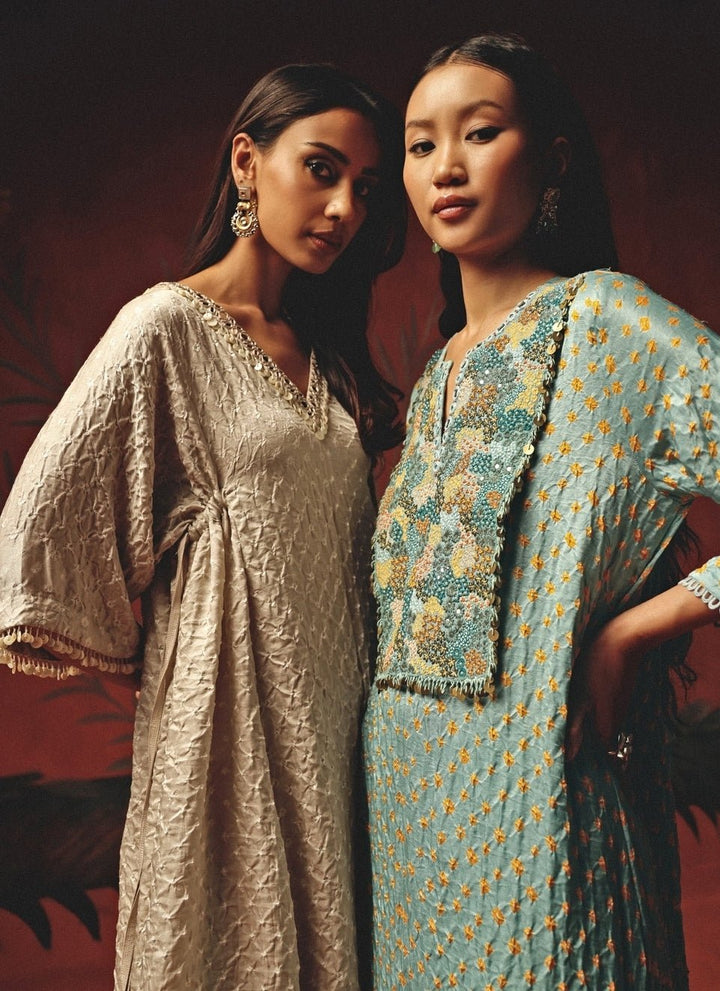 Twenty Nine Dusty Pink Bandhani Kurta PalazzoFabilicious Fashion