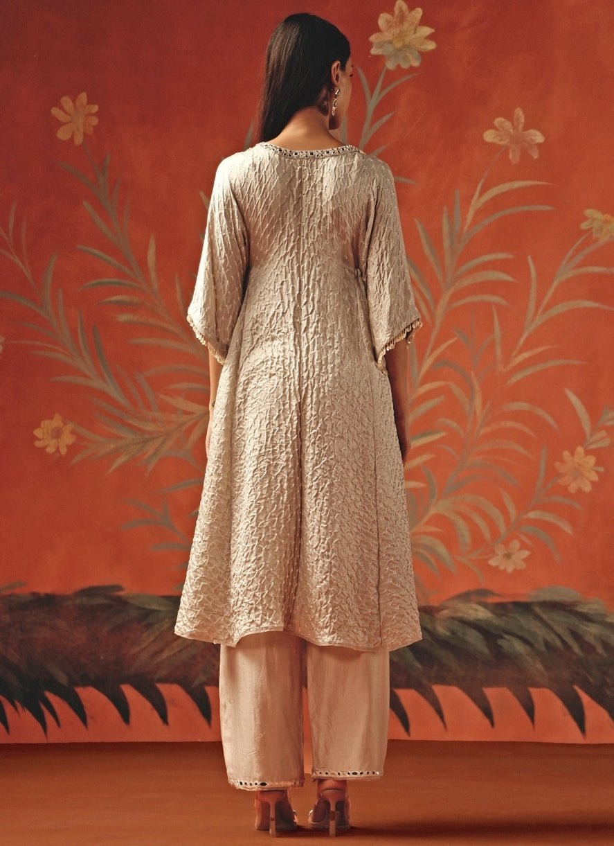 Twenty Nine Dusty Pink Bandhani Kurta PalazzoFabilicious Fashion