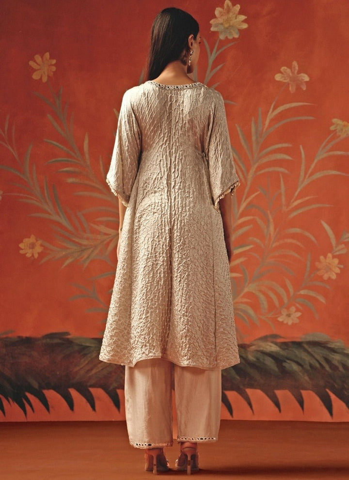 Twenty Nine Dusty Pink Bandhani Kurta PalazzoFabilicious Fashion