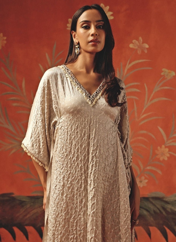 Twenty Nine Dusty Pink Bandhani Kurta PalazzoFabilicious Fashion