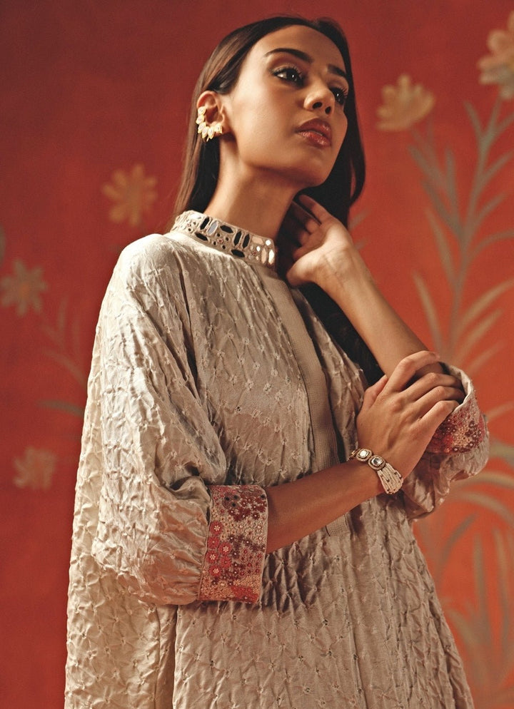 Twenty Nine Dusty Pink Bandhani Shirt With PantsFabilicious Fashion