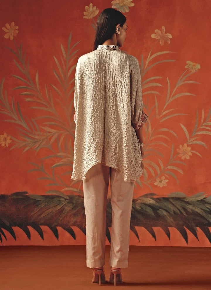 Twenty Nine Dusty Pink Bandhani Shirt With PantsFabilicious Fashion