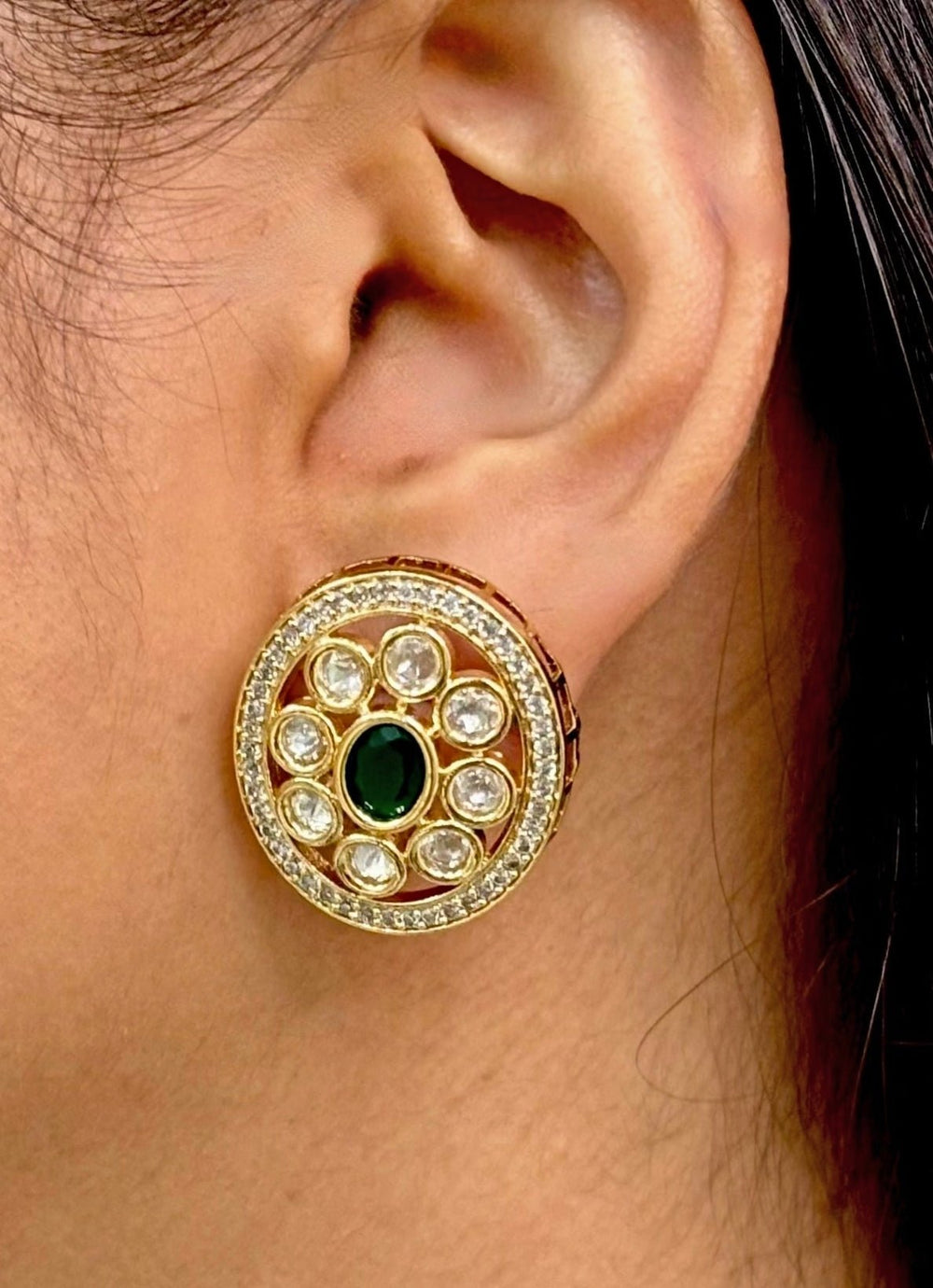 Naymee Emerald Green Kundan Choker SetFabilicious Fashion