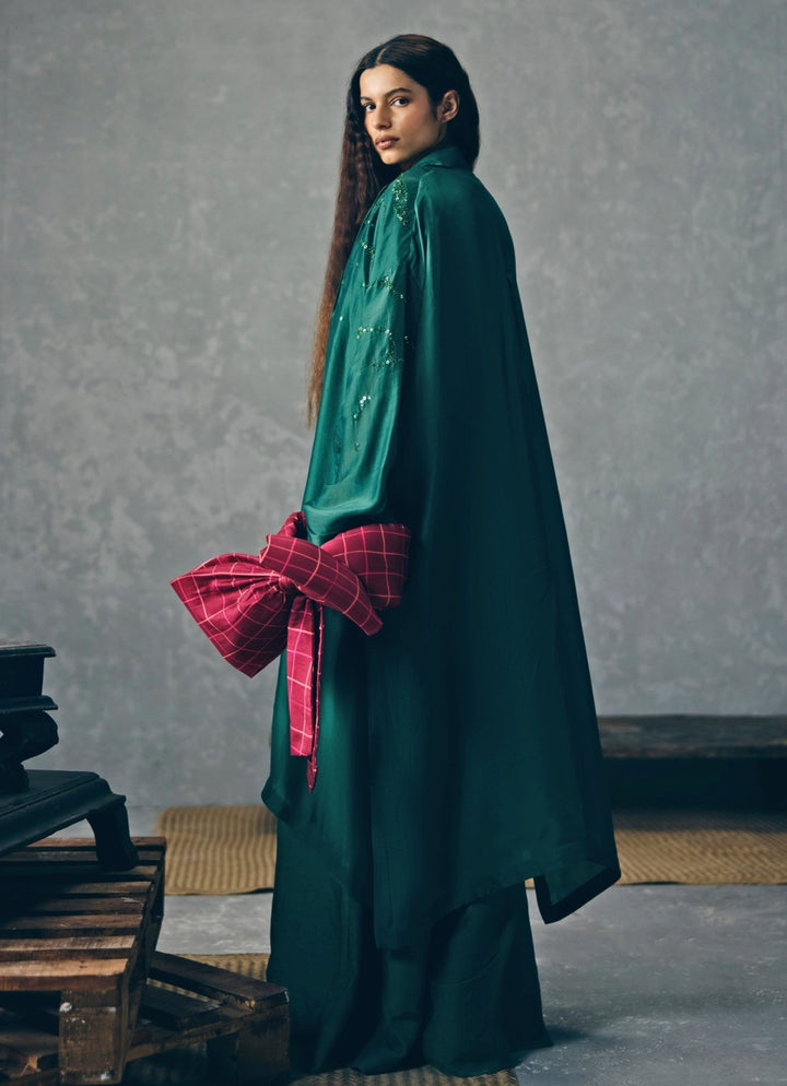 Paulmi and Harsh X Ease Emerald Green Relaxed Fit JumpsuitFabilicious Fashion