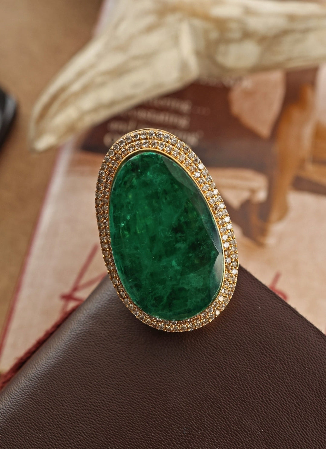 Do Taara Emerald Green RingFabilicious Fashion