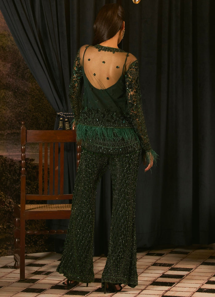 Emerald Green Sequins Embroidered Sharara Set Mani Bhatia - Fabilicious Fashion
