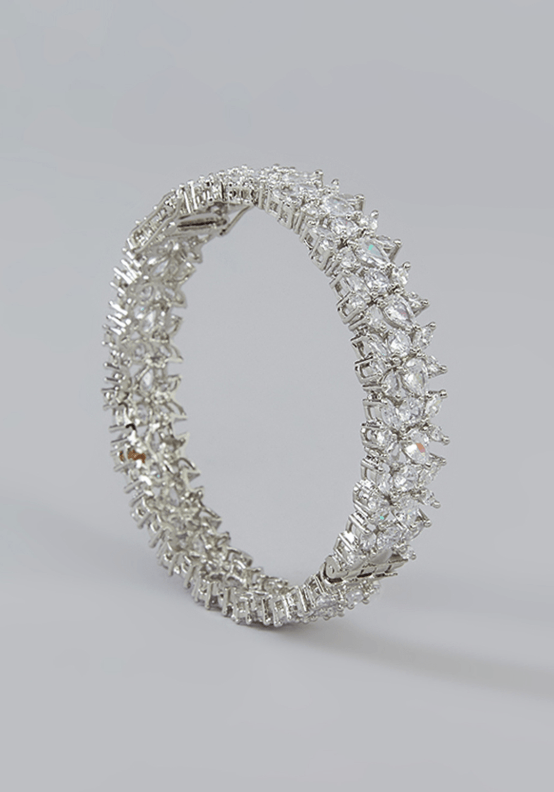 Faux Diamond Bangle Set Zevar by Geeta - Fabilicious Fashion
