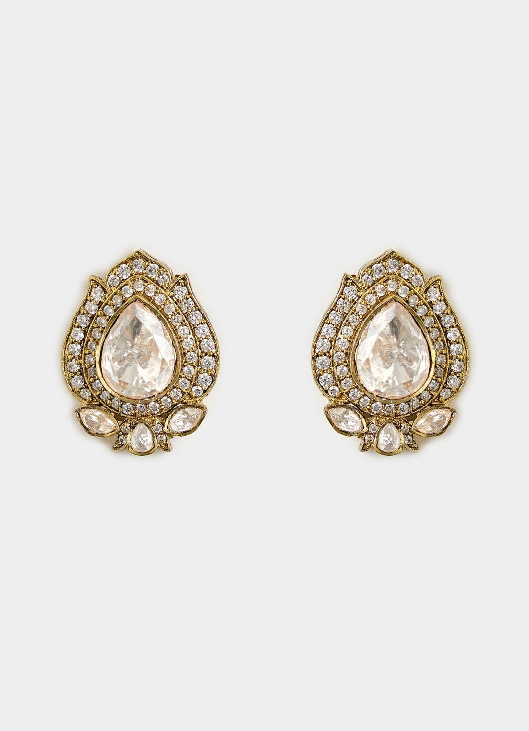 Floral Kundan Choker Necklace Set Vivinia By Vidhi Mehra - Fabilicious Fashion