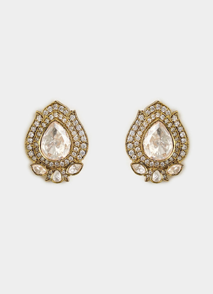 Floral Kundan Choker Necklace Set Vivinia By Vidhi Mehra - Fabilicious Fashion