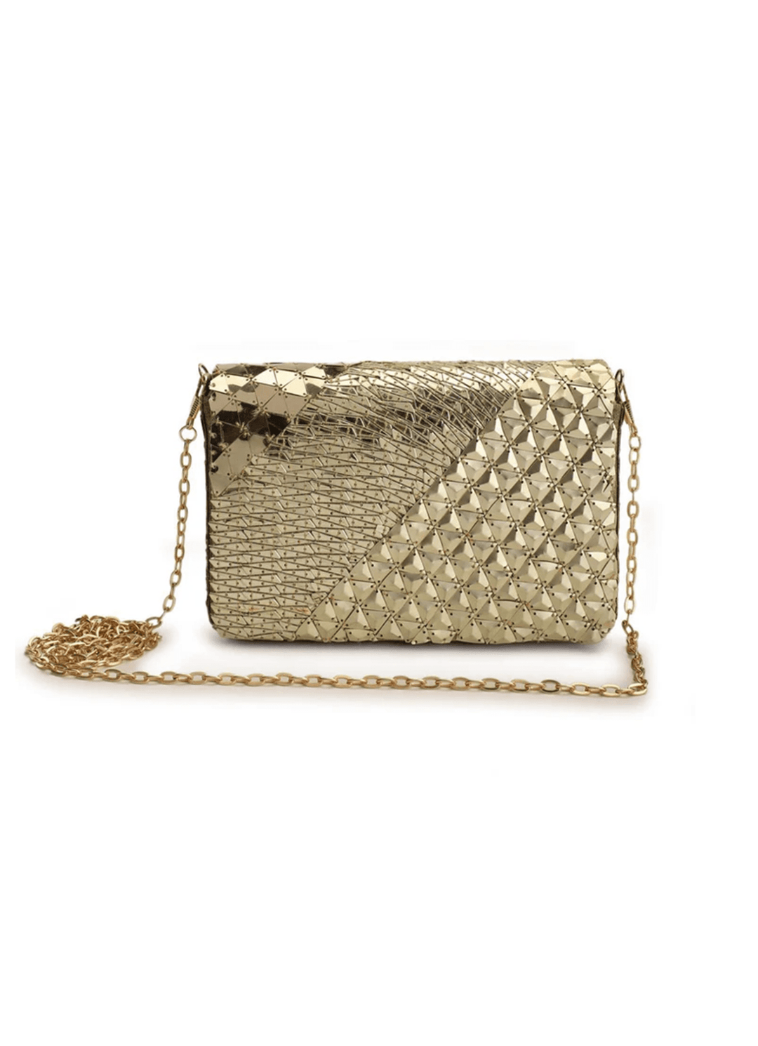 Gold Clutch The Purple Sack - Fabilicious Fashion