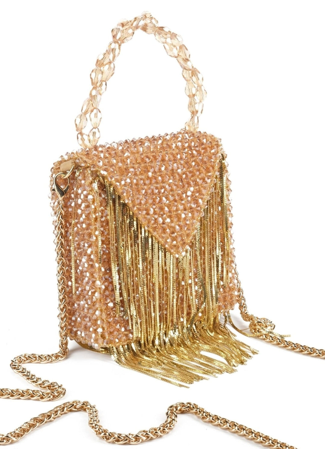 Gold Embellished Mini Bag House of Kosha - Fabilicious Fashion
