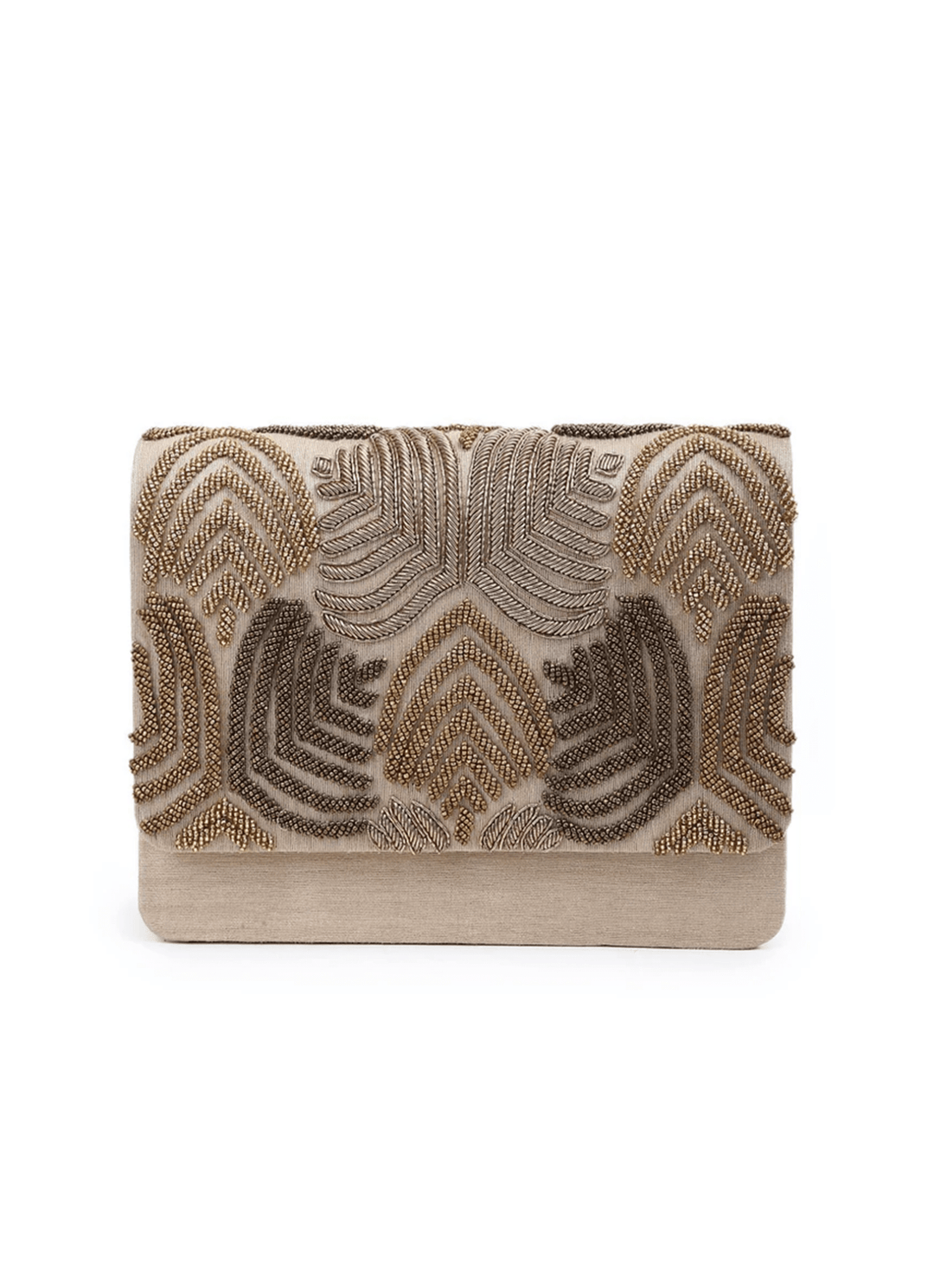 Gold Fern Clutch The Purple Sack - Fabilicious Fashion