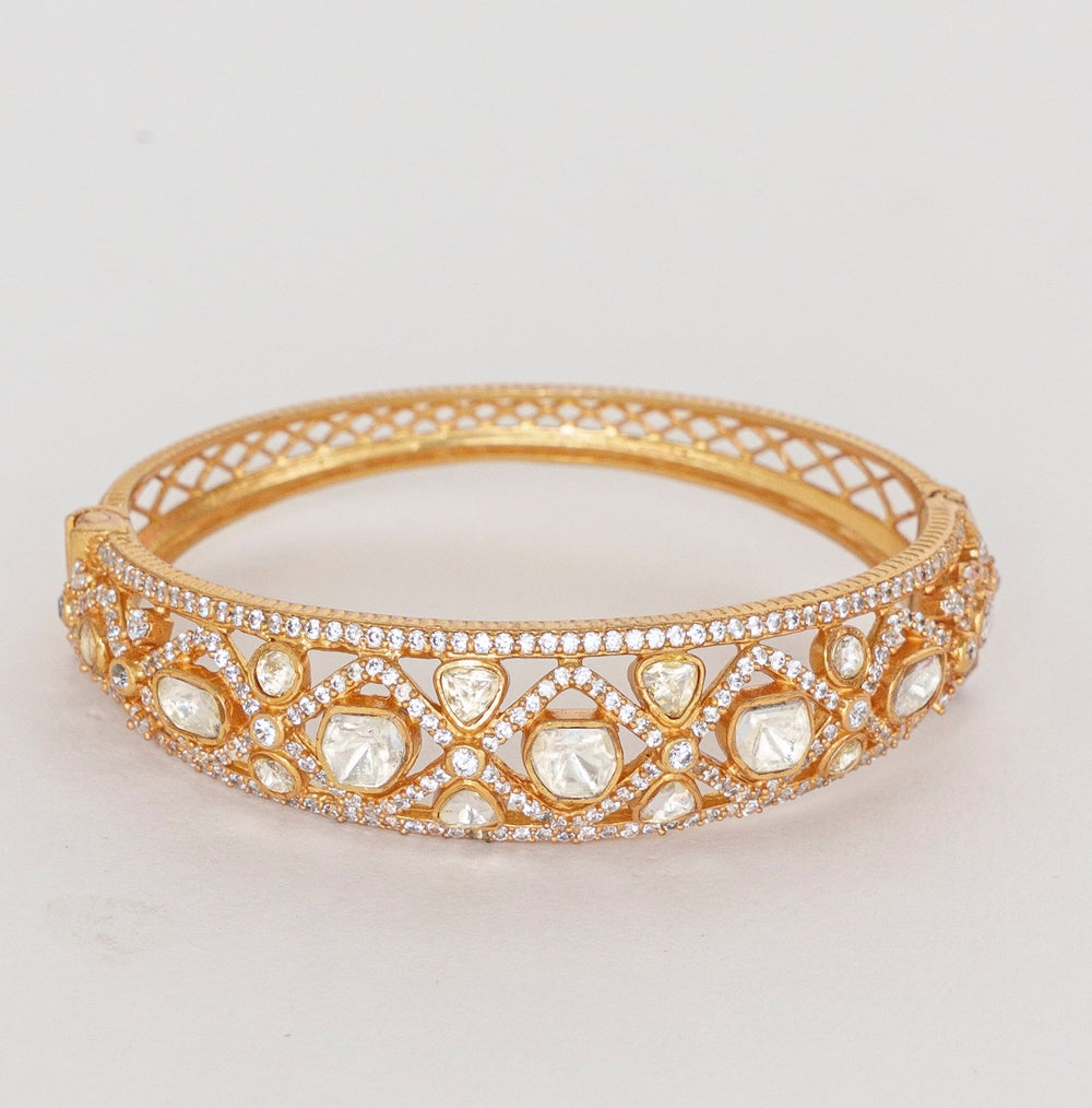 Gold Finish Elegant Kadas Zevar By Geeta - Fabilicious Fashion