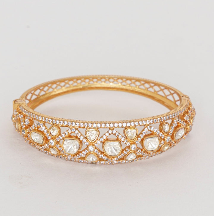 Gold Finish Elegant Kadas Zevar By Geeta - Fabilicious Fashion