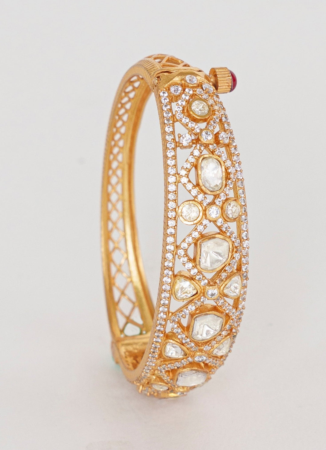 Gold Finish Elegant Kadas Zevar By Geeta - Fabilicious Fashion