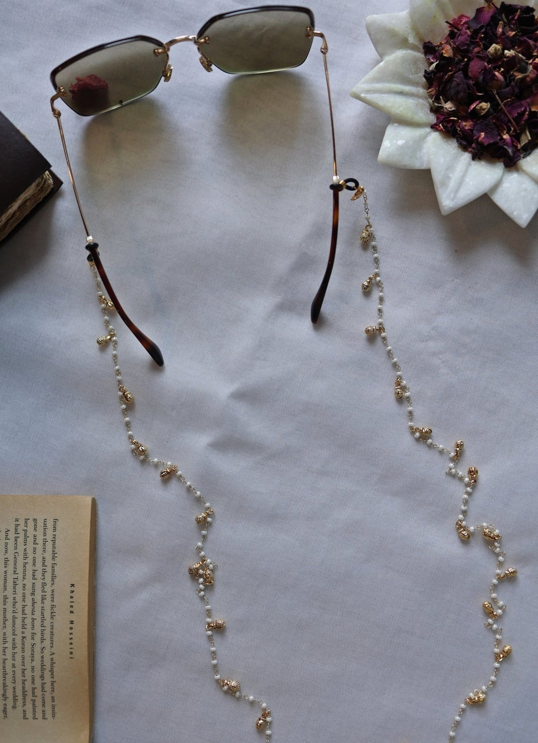 Do Taara Gold Ghungroo Pearl Eyewear SlingFabilicious Fashion